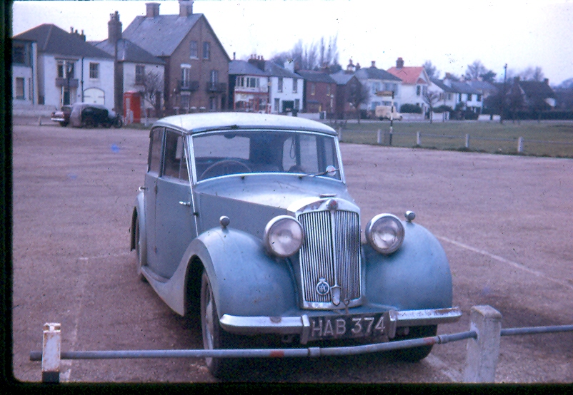 Pale metallic blue Triumph Town and Country Saloon